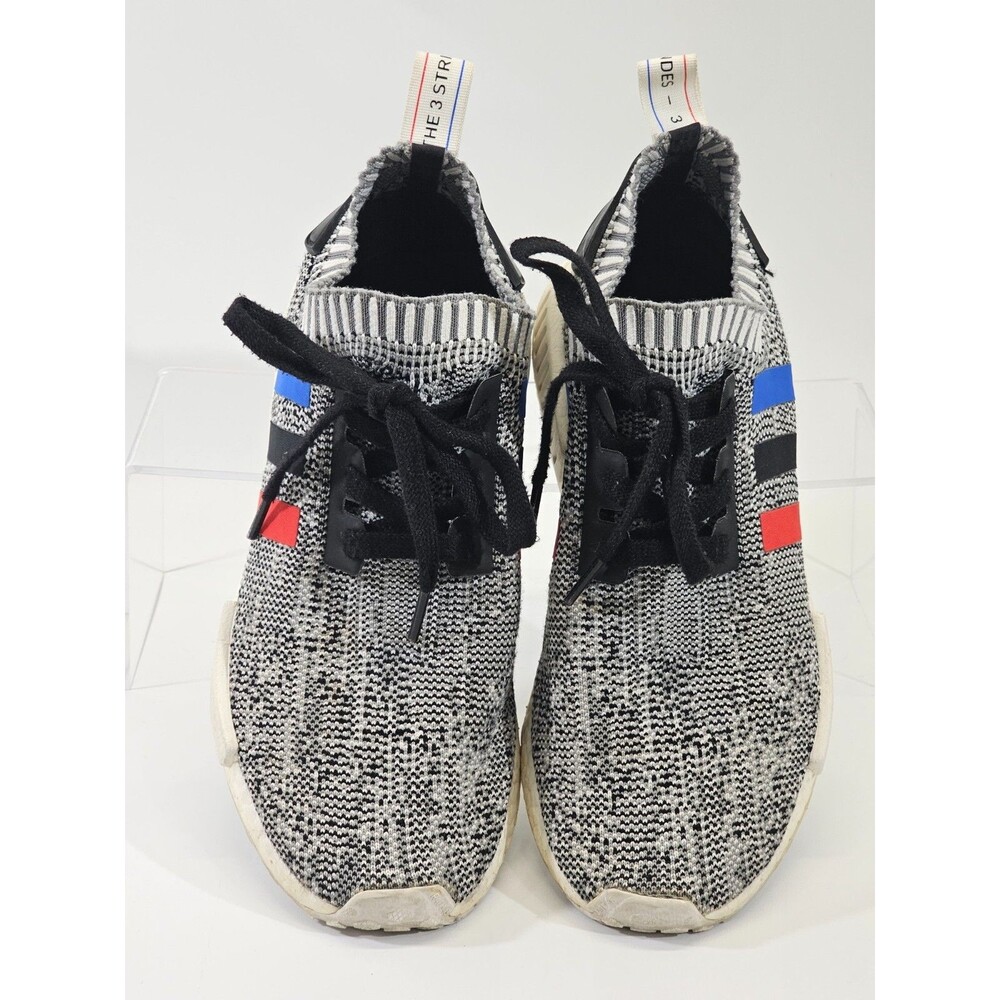 Adidas Mens 8.5 NMD R1 Tri-Color Stripes Primeknit Running Shoes‎ Sneakers EUC - Picture 8 of 11